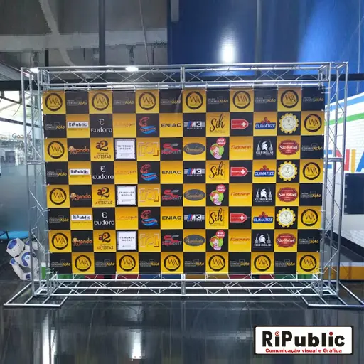 Backdrop metalon com acabamento profissional
