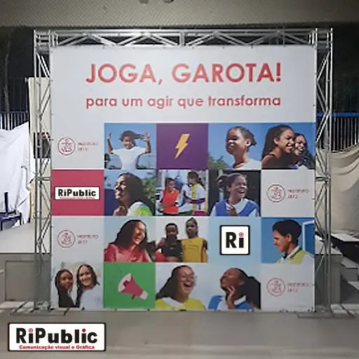 Backdrop personalizado para bandas em Paulista