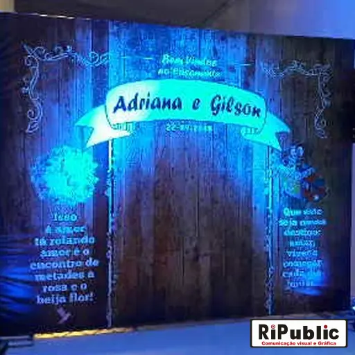 Backdrop personalizado para casamentos