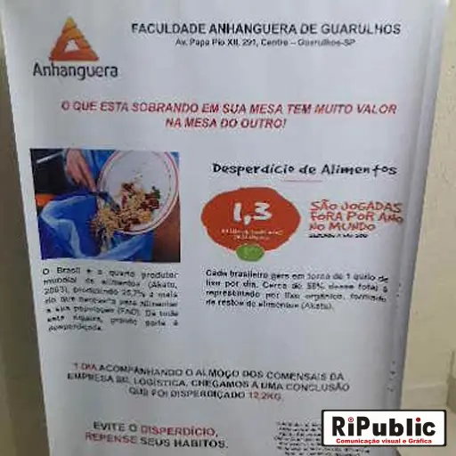 Empresa de Banner de fundo promocional em República